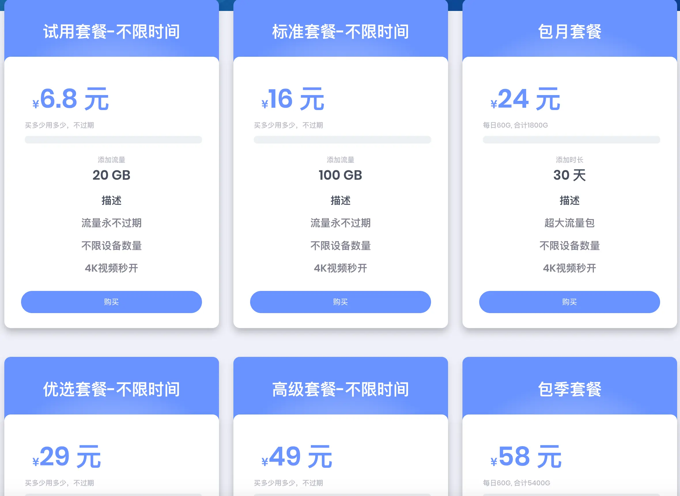 网际快车机场套餐价格